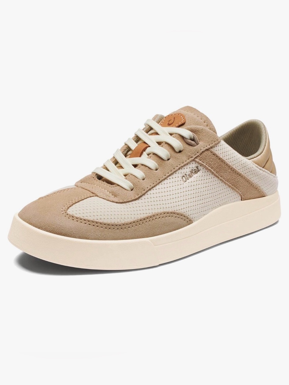 OluKai Kilea Sneakers Beige Taupe Suede Mesh Women’s 9 / EU 39